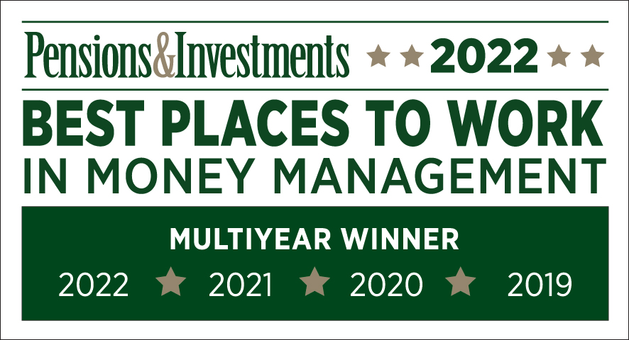 2022 Pensions & Investments Best Places to Work logo
